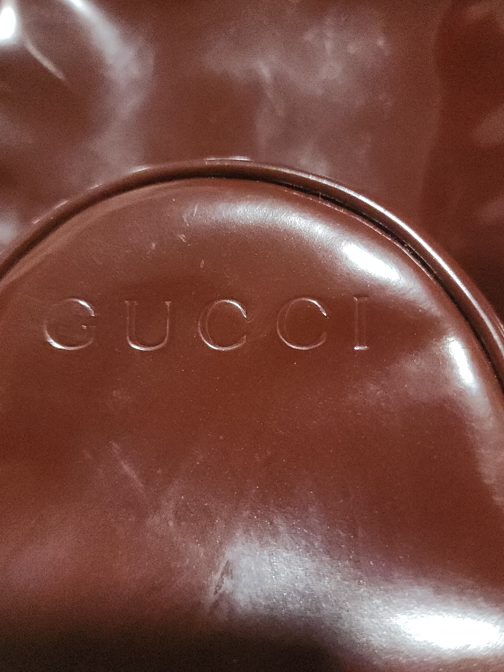 GUCCI Brown Leather Backpack with Gold Hardware - Picture 4 of 12